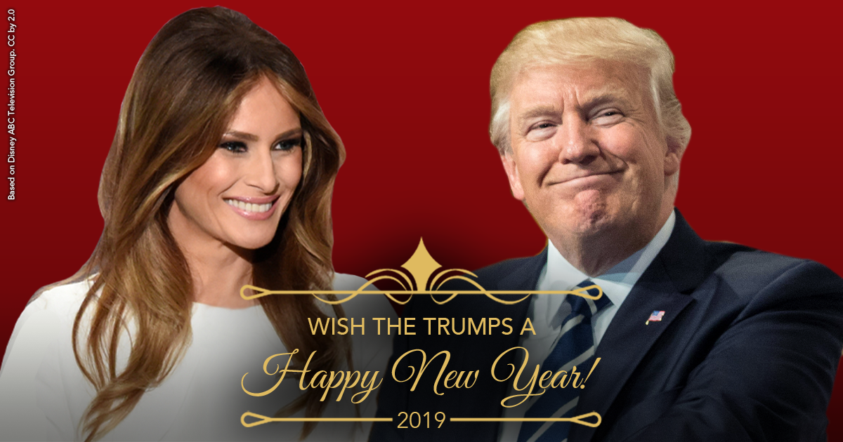 happy new year wishes trump